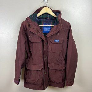 Penfield Maroon Utility Jacket with Hood